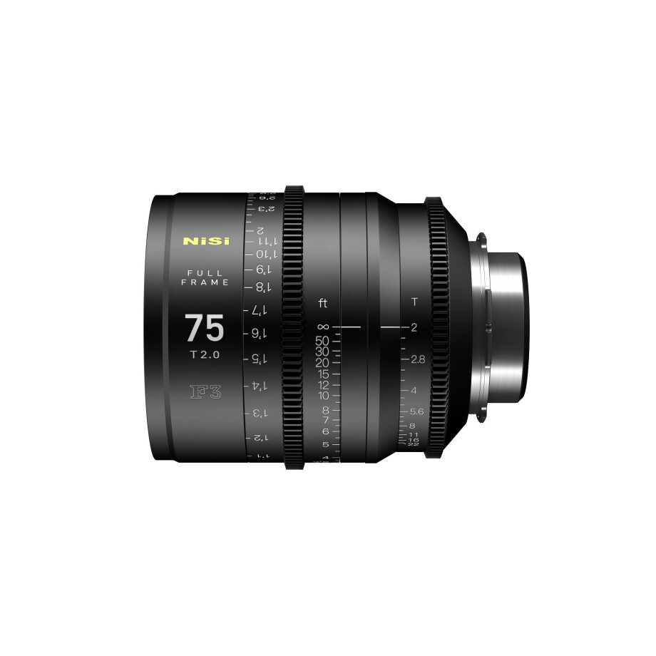 Nisi F3 75mm Full Frame lens T2.0, PL-Mount