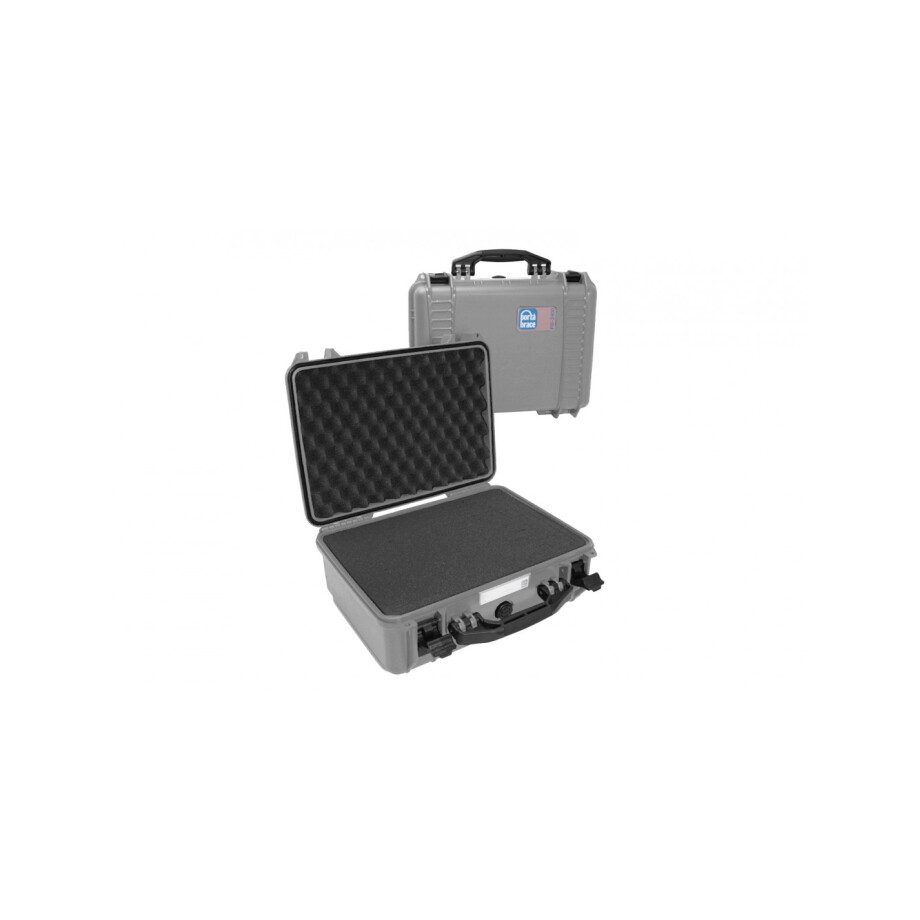 Porta Brace PB-2400FP Hard Case, Foam Interior, Airtight, Small, Platinum.