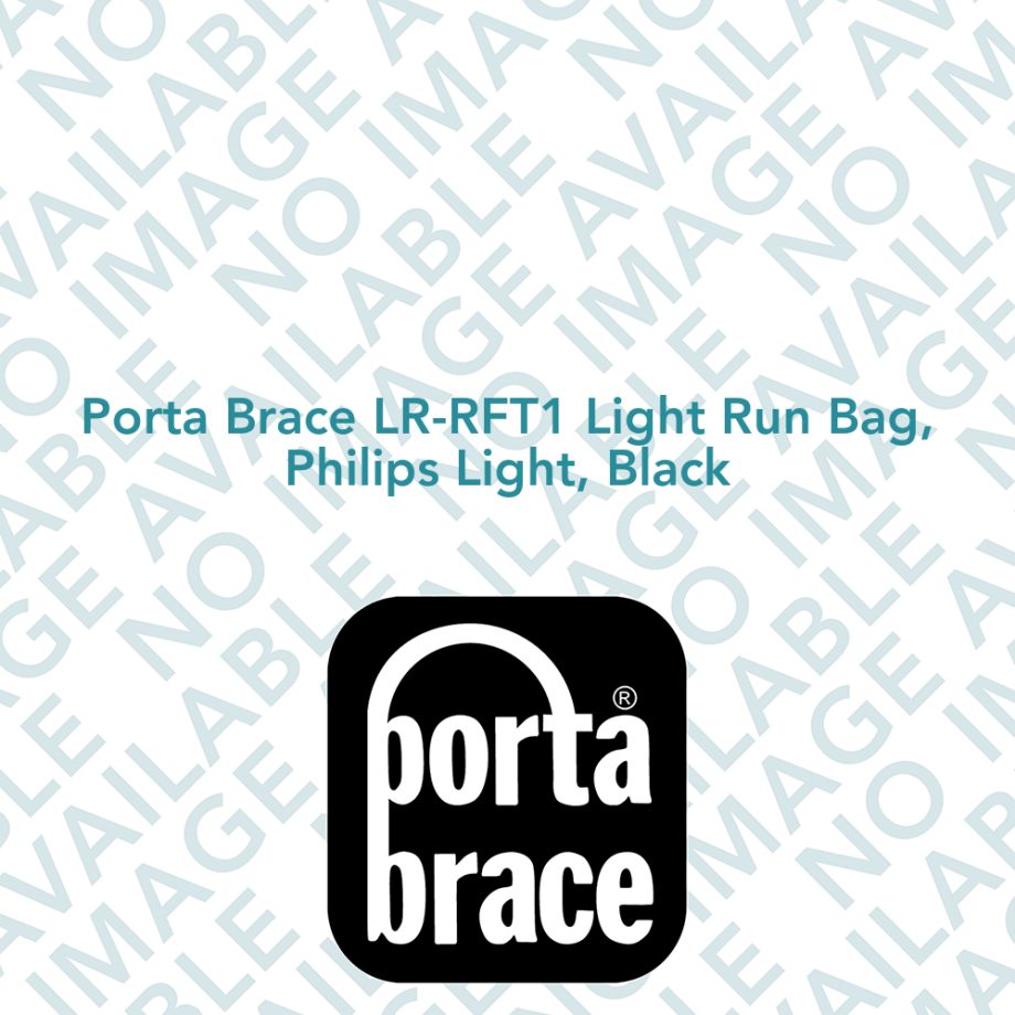 Porta Brace LR-RFT1 Light Run Bag, Philips Light, Black