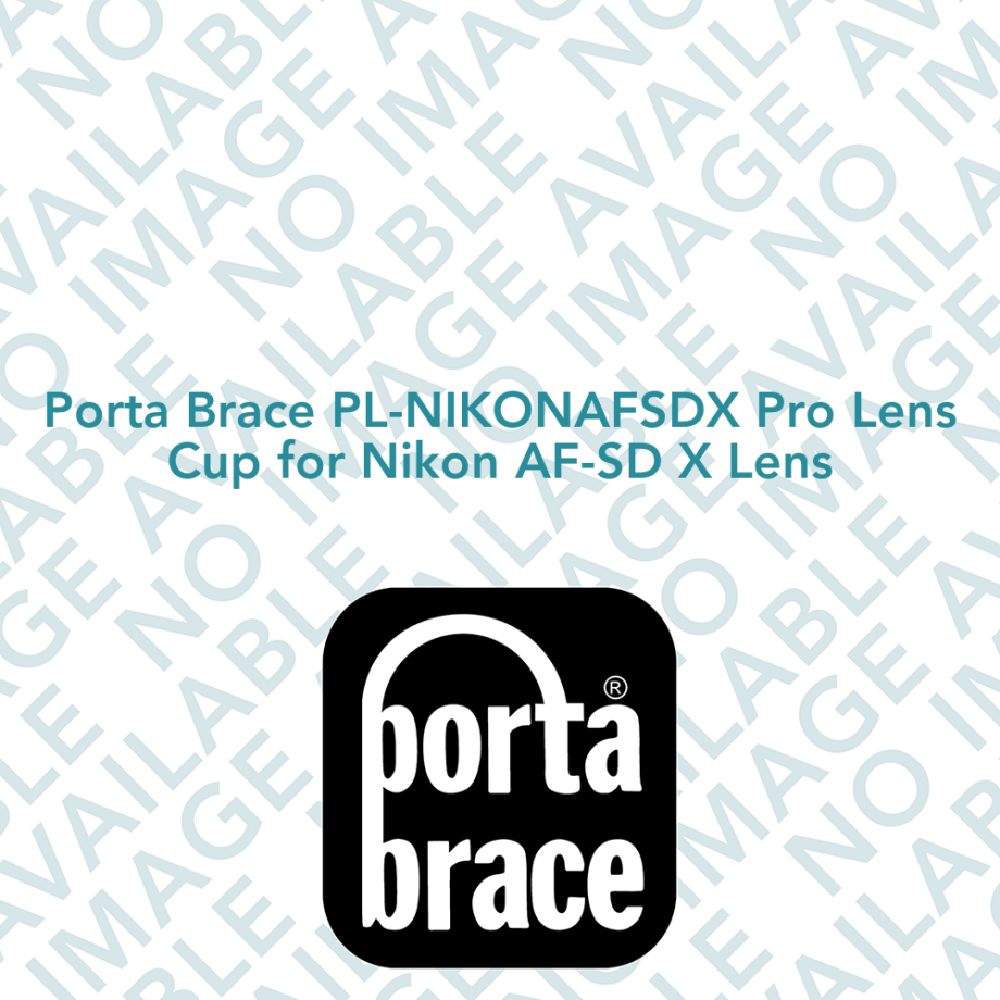 Porta Brace PL-NIKONAFSDX Pro Lens Cup for Nikon AF-SD X Lens