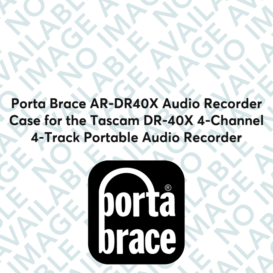 Porta Brace AR-DR40X Audio Recorder Case for the Tascam DR-40X 4-Channel 4-Track Portable Audio Recorder