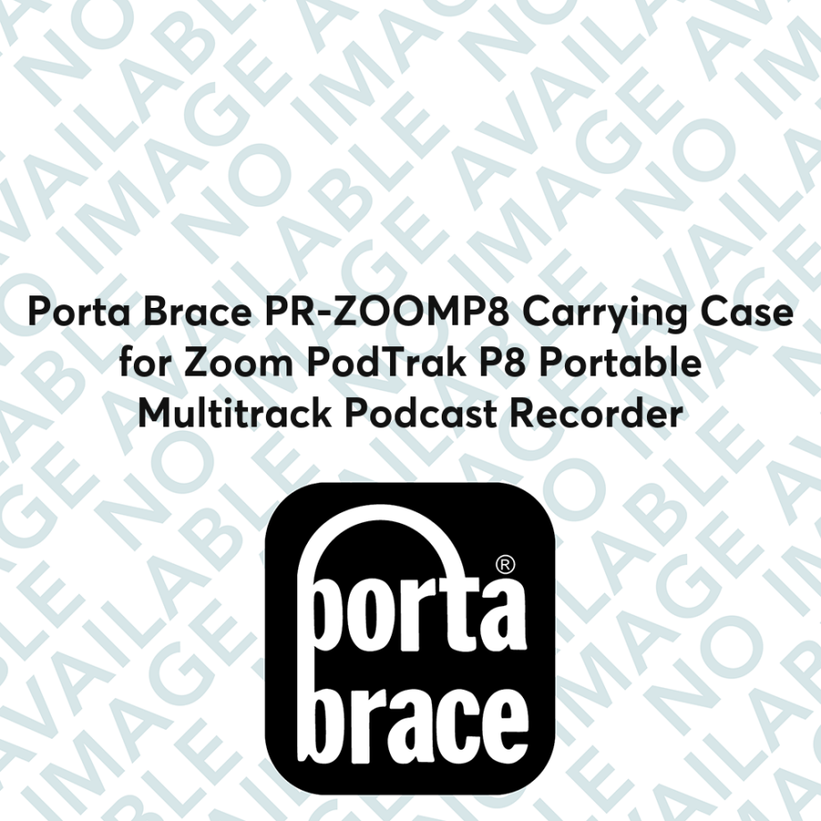Porta Brace PR-ZOOMP8 Carrying Case for Zoom PodTrak P8 Portable Multitrack Podcast Recorder