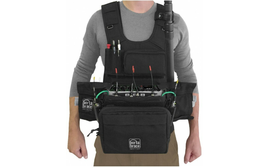 Porta Brace ATV-888 Audio Tactical Vest | Sound Devices 888 | Black
