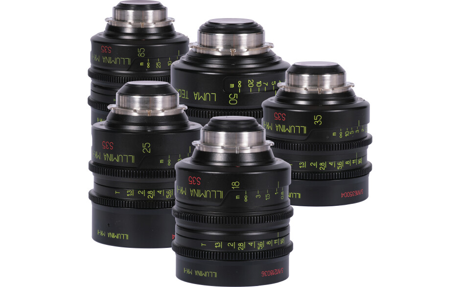 Illumina T1.3 PL-mount S35 Lens set (ft)