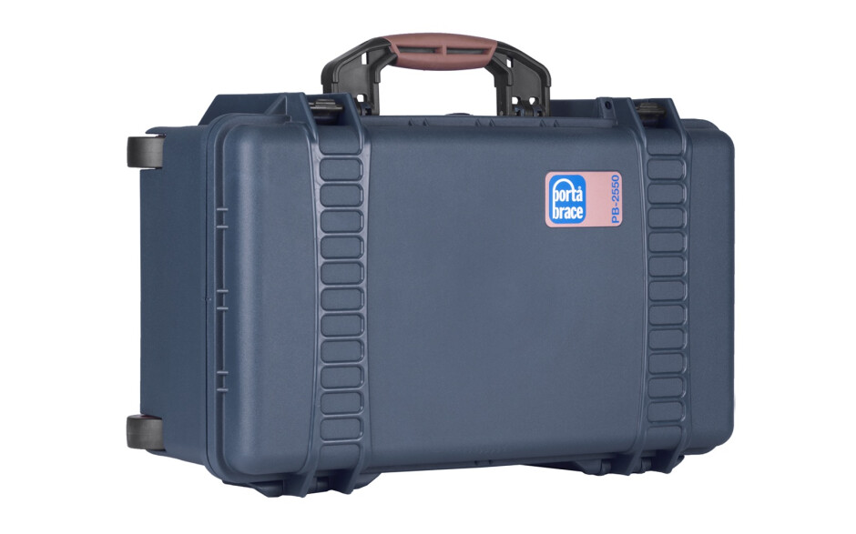 Porta Brace PB-2550E Hard Case with Wheels, Airtight, Medium, Blue