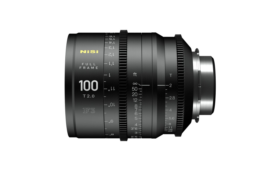 Nisi F3 100mm Full Frame lens T2.0, PL-Mount