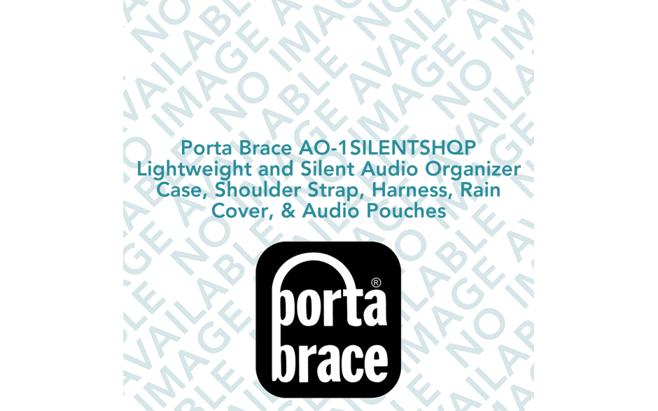 Porta Brace AO-1SILENTSHQP Lightweight and Silent Audio Organizer Case, Shoulder Strap, Harness, Rain Cover, & Audio Pouches