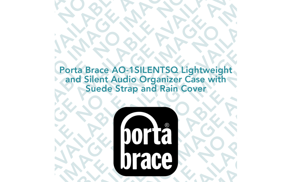 Porta Brace AO-1SILENTSQ Lightweight and Silent Audio Organizer Case with Suede Strap and Rain Cover