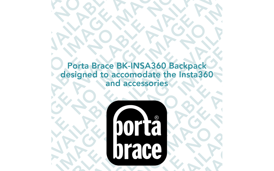 Porta Brace BK-INSA360 Backpack designed to accomodate the Insta360 and accessories