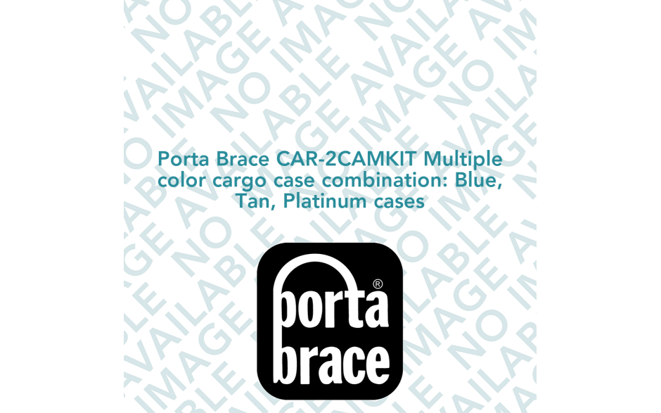 Porta Brace CAR-2CAMKIT Multiple color cargo case combination: Blue, Tan, Platinum cases