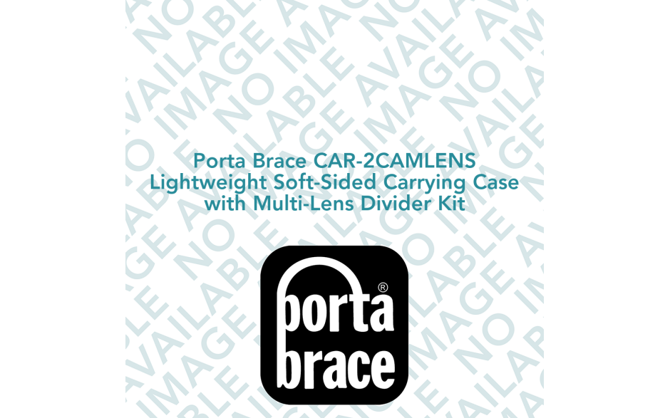 Porta Brace CAR-2CAMLENS Lightweight Soft-Sided Carrying Case with Multi-Lens Divider Kit