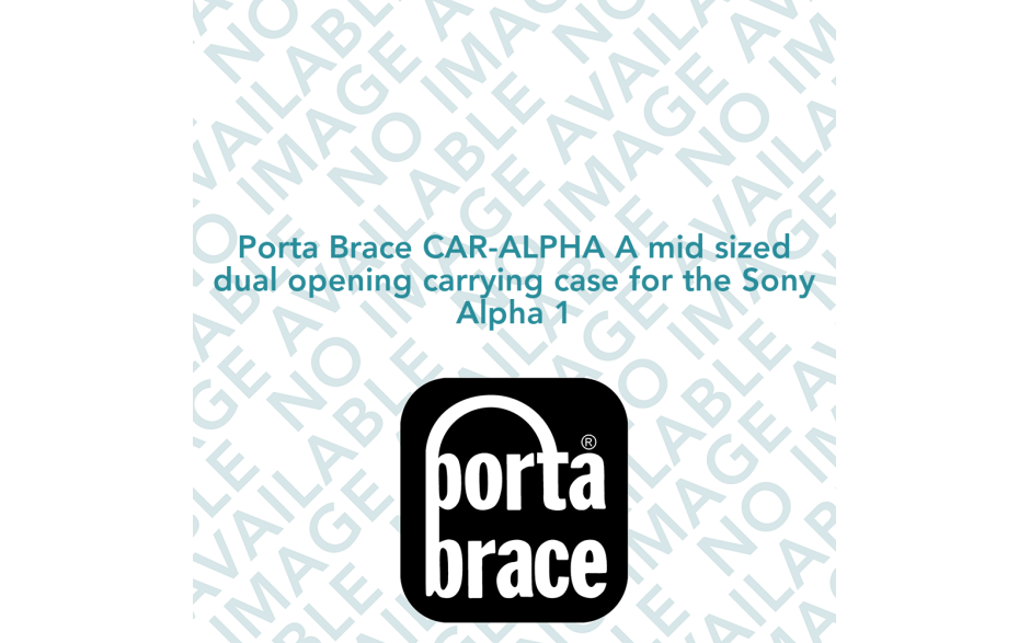 Porta Brace CAR-ALPHA A mid sized dual opening carrying case for the Sony Alpha 1