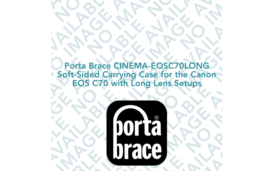 Porta Brace CINEMA-EOSC70LONG Soft-Sided Carrying Case for the Canon EOS C70 with Long Lens Setups