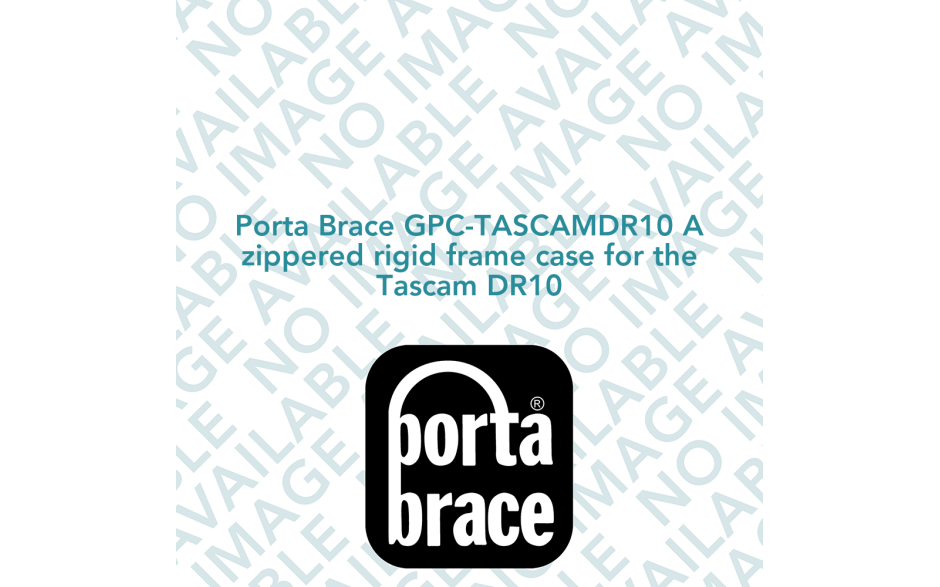 Porta Brace GPC-TASCAMDR10 A zippered rigid frame case for the Tascam DR10