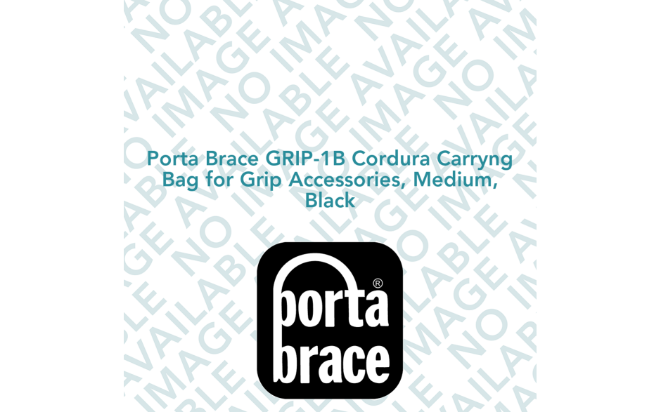 Porta Brace GRIP-1B Cordura Carryng Bag for Grip Accessories, Medium, Black