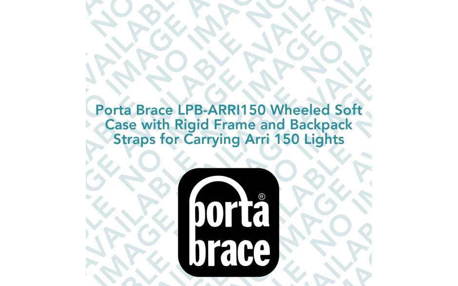 Porta Brace LPB-ARRI150 Wheeled Soft Case with Rigid Frame and Backpack Straps for Carrying Arri 150 Lights
