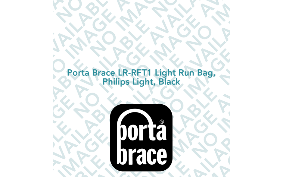 Porta Brace LR-RFT1 Light Run Bag, Philips Light, Black