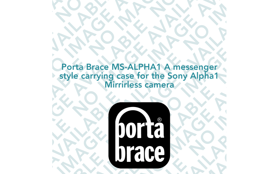 Porta Brace MS-ALPHA1 A messenger style carrying case for the Sony Alpha1 Mirrirless camera