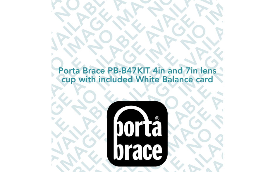 Porta Brace PB-B47KIT 4in and 7in lens cup with included White Balance card