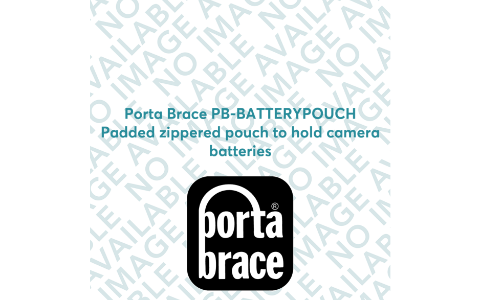 Porta Brace PB-BATTERYPOUCH Padded zippered pouch to hold camera batteries