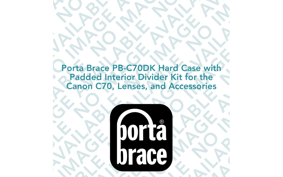 Porta Brace PB-C70DK Hard Case with Padded Interior Divider Kit for the Canon C70, Lenses, and Accessories