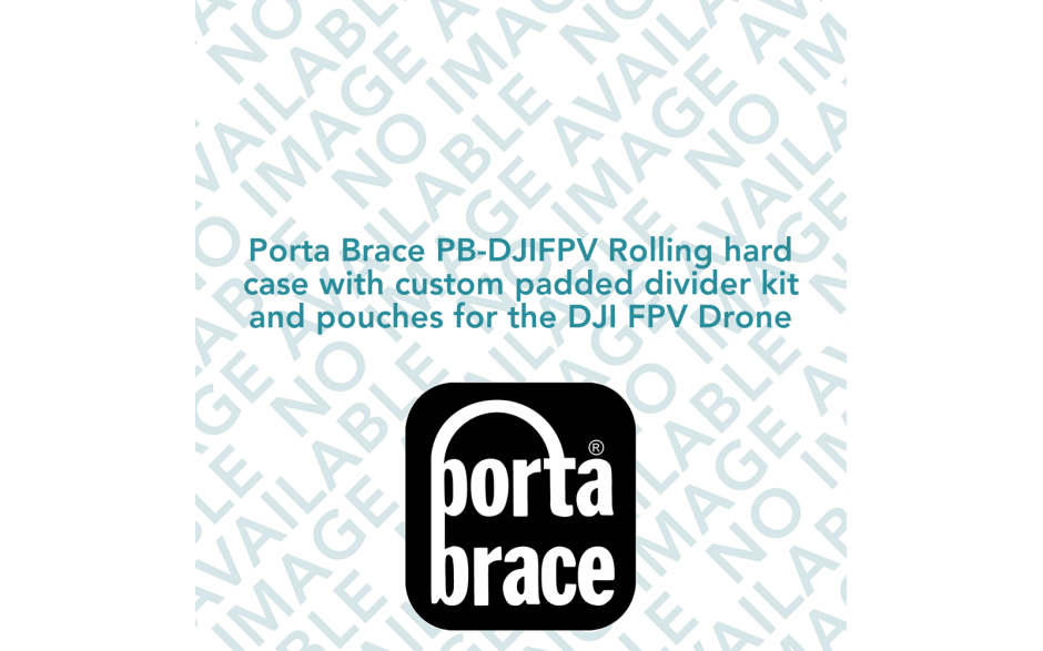 Porta Brace PB-DJIFPV Rolling hard case with custom padded divider kit and pouches for the DJI FPV Drone