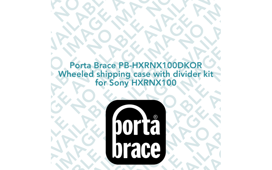 Porta Brace PB-HXRNX100DKOR Wheeled shipping case with divider kit for Sony HXRNX100