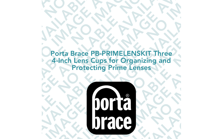 Porta Brace PB-PRIMELENSKIT Three 4-Inch Lens Cups for Organizing and Protecting Prime Lenses