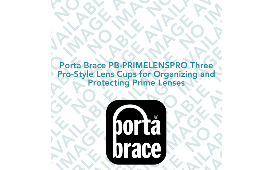 Porta Brace PB-PRIMELENSPRO Three Pro-Style Lens Cups for Organizing and Protecting Prime Lenses
