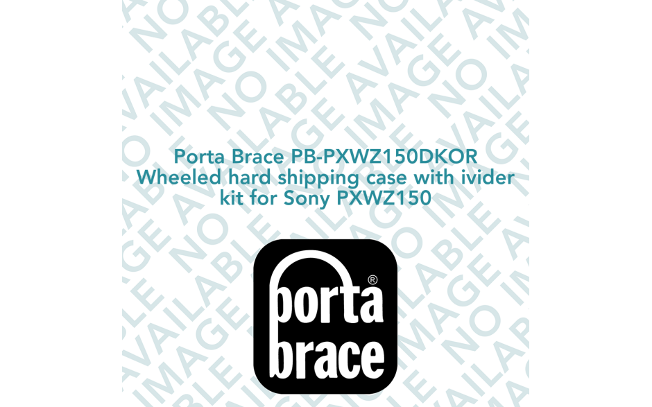 Porta Brace PB-PXWZ150DKOR Wheeled hard shipping case with ivider kit for Sony PXWZ150
