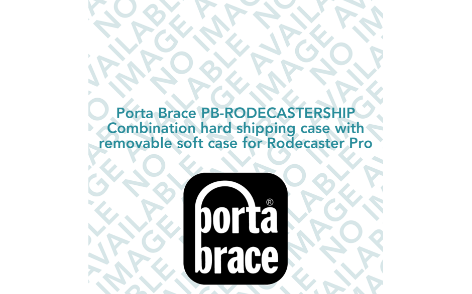 Porta Brace PB-RODECASTERSHIP Combination hard shipping case with removable soft case for Rodecaster Pro