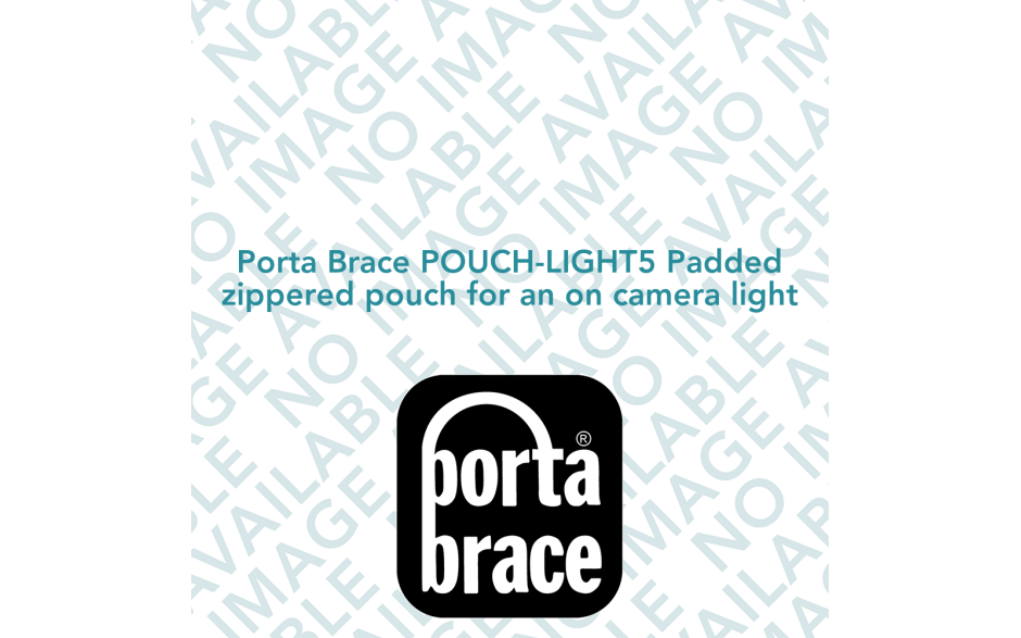 Porta Brace POUCH-LIGHT5 Padded zippered pouch for an on camera light