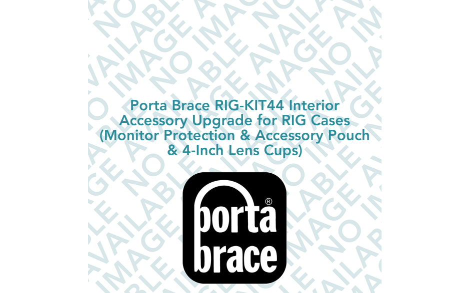 Porta Brace RIG-KIT44 Interior Accessory Upgrade for RIG Cases (Monitor Protection & Accessory Pouch & 4-Inch Lens Cups)