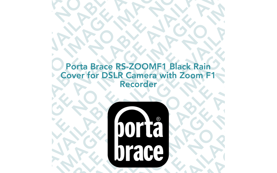 Porta Brace RS-ZOOMF1 Black Rain Cover for DSLR Camera with Zoom F1 Recorder