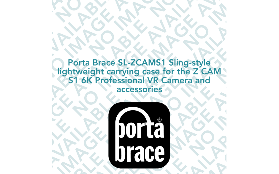 Porta Brace SL-ZCAMS1 Sling-style lightweight carrying case for the Z CAM S1 6K Professional VR Camera and accessories