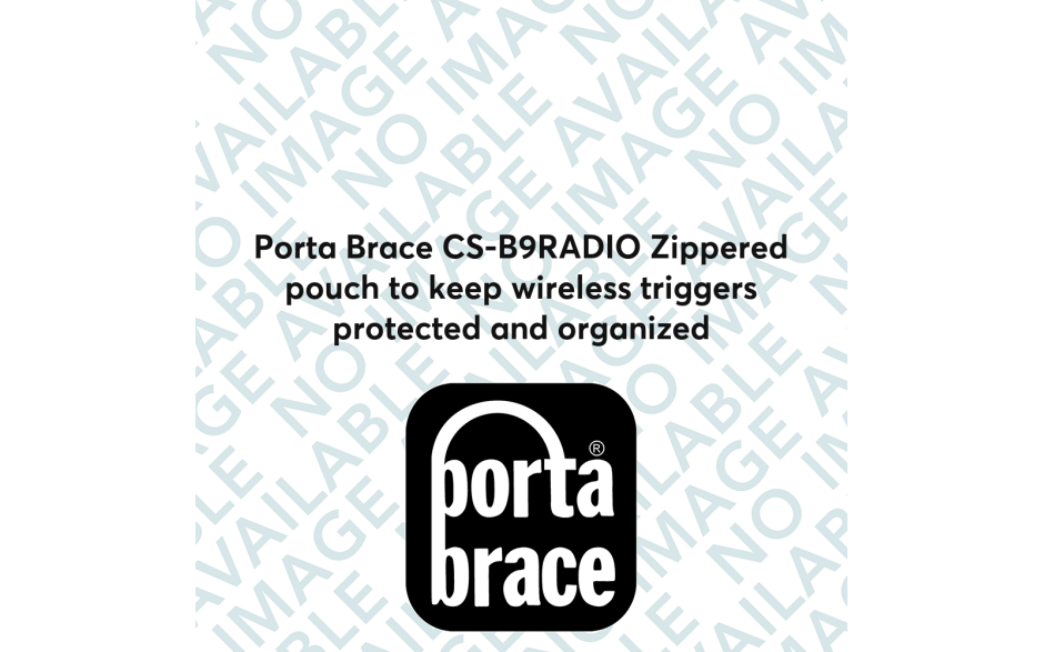 Porta Brace CS-B9RADIO Zippered pouch to keep wireless triggers protected and organized
