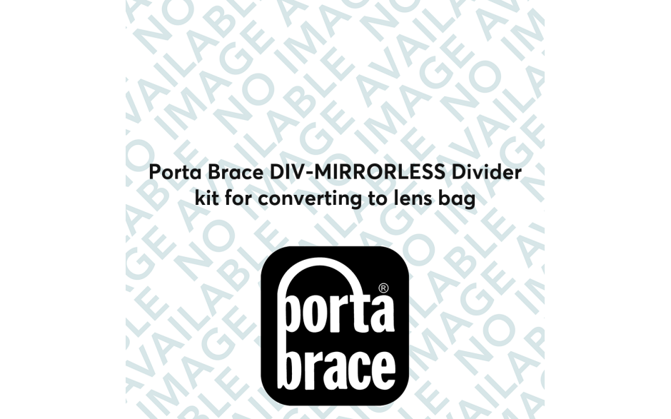 Porta Brace DIV-MIRRORLESS Divider kit for converting to lens bag
