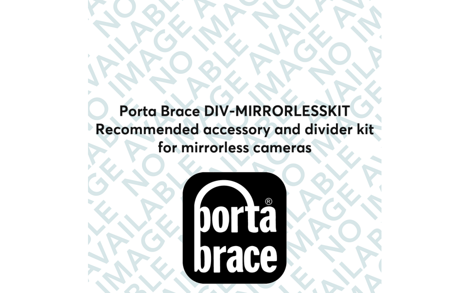 Porta Brace DIV-MIRRORLESSKIT Recommended accessory and divider kit for mirrorless cameras