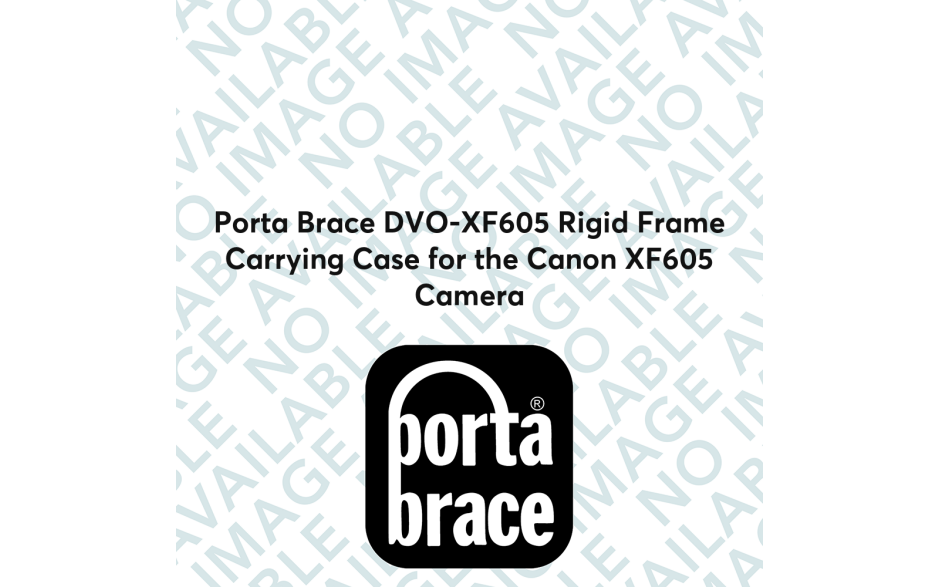 Porta Brace DVO-XF605 Rigid Frame Carrying Case for the Canon XF605 Camera