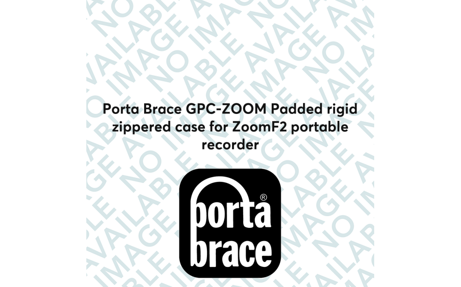 Porta Brace GPC-ZOOM Padded rigid zippered case for ZoomF2 portable recorder