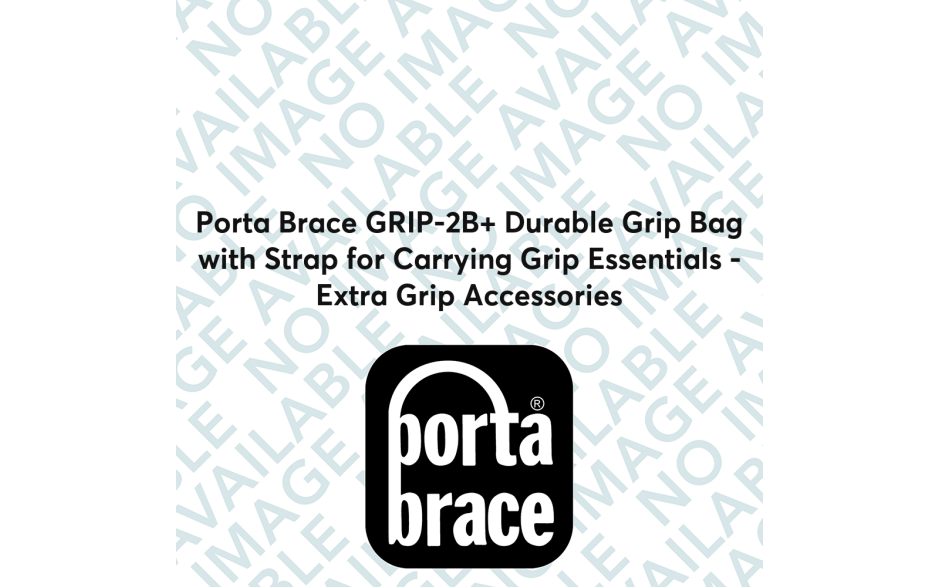 Porta Brace GRIP-2B+ Durable Grip Bag with Strap for Carrying Grip Essentials - Extra Grip Accessories