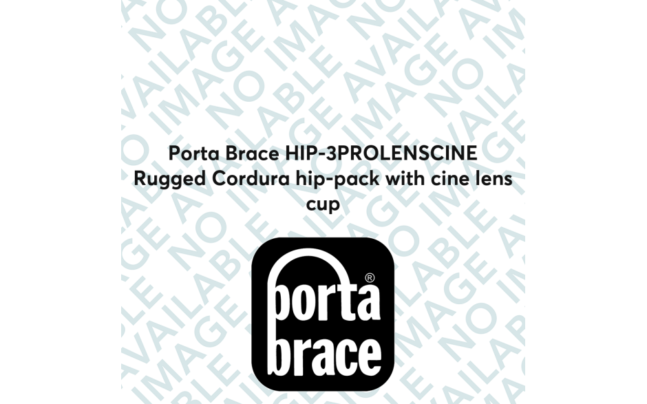 Porta Brace HIP-3PROLENSCINE Rugged Cordura hip-pack with cine lens cup