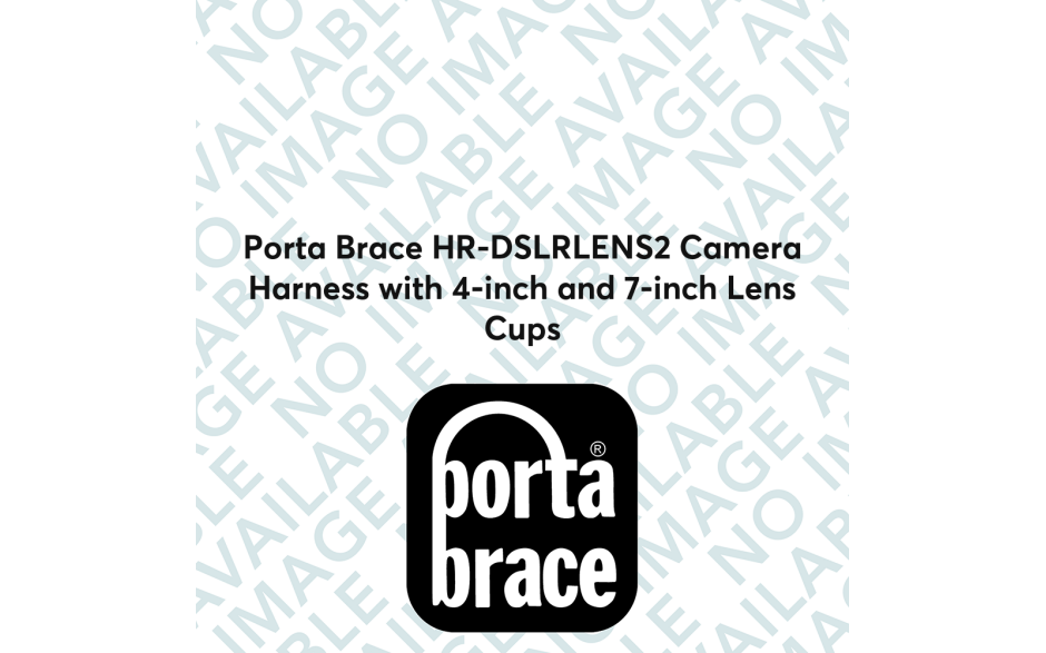 Porta Brace HR-DSLRLENS2 Camera Harness with 4-inch and 7-inch Lens Cups