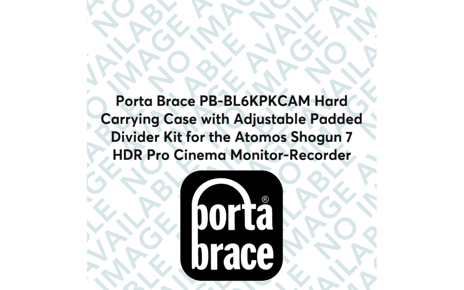 Porta Brace PB-BL6KPKCAM Hard Carrying Case with Adjustable Padded Divider Kit for the Atomos Shogun 7 HDR Pro Cinema Monitor-Recorder