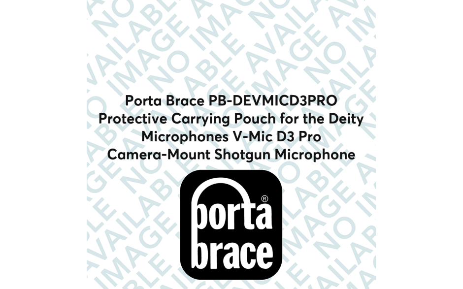 Porta Brace PB-DEVMICD3PRO Protective Carrying Pouch for the Deity Microphones V-Mic D3 Pro Camera-Mount Shotgun Microphone