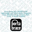 Porta Brace AO-1SILENTSHQP Lightweight and Silent Audio Organizer Case, Shoulder Strap, Harness, Rain Cover, & Audio Pouches
