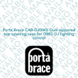 Porta Brace CAR-DJDMX Dual zippered top opening case for DMG DJ lighting control