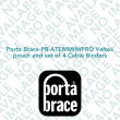 Porta Brace PB-ATEMMINIPRO Veltex pouch and set of 4 Cable Binders