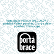 Porta Brace POUCH-SPECIAL99 9 padded Veltex pouches, 2 large clear pouches, 2 lens cups