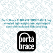 Porta Brace TLQB-41XTORKIT 41in Long wheeled lightweight semi rigid tripod case with included 15lb sand bag
